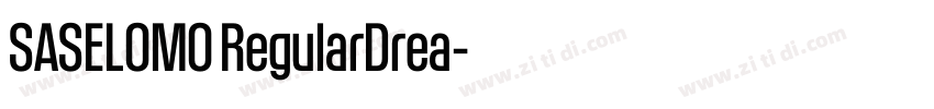 SASELOMO RegularDrea字体转换 SASELOMO RegularDrea字体转换